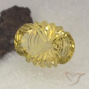 14.86克拉天然石英，椭圆形，透明