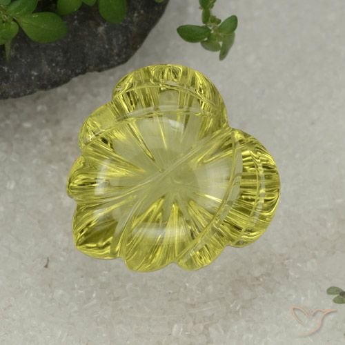 15.29ct 天然 淡黄色 石英, 花式切割, 透明