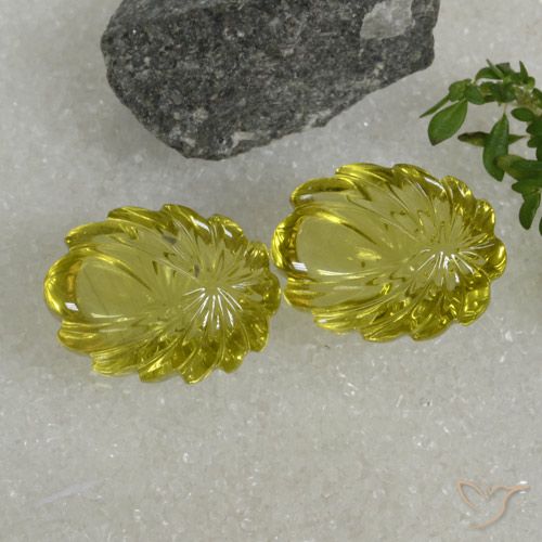 21.68ctw 天然 中黄色 石英, 花式切割, 透明