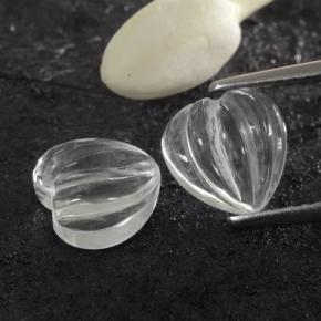3.22克拉天然石英，心形，透明