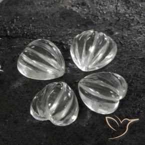 6.22克拉天然石英，心形，透明