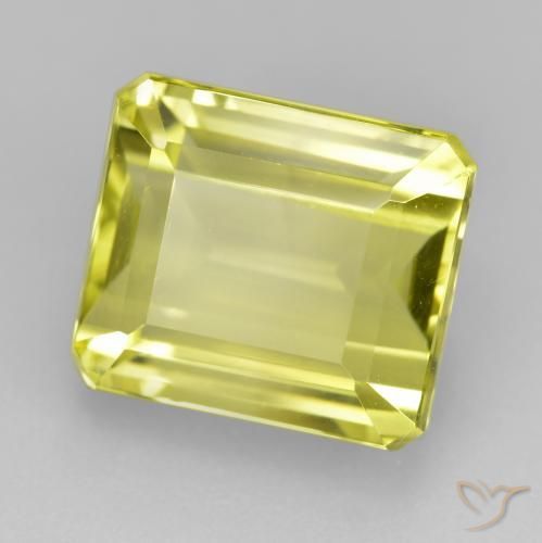 9.31ct 天然 淡黄色 石英, 祖母绿式切割, VVS-VS
