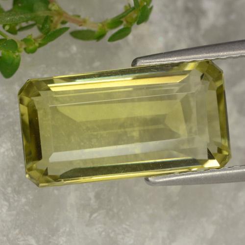 6.20ct 天然 土黄色 石英, 祖母绿式切割, VVS-VS