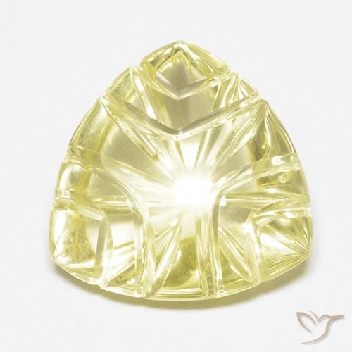 10.44ct 天然 淡黄色 石英, 花式切割, 透明