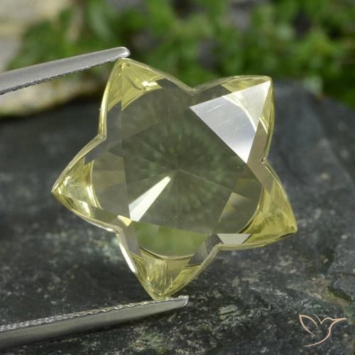 13.81ct 天然 拉古纳黄 石英, 花式切割, 透明