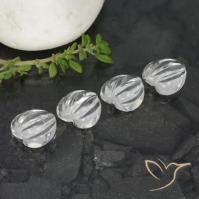 6.44克拉天然石英，心形，透明