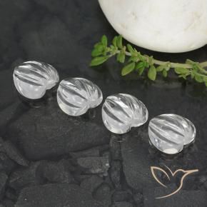 6.44克拉天然石英，心形，透明