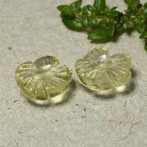 5.37克拉天然石英，花形切割，透明