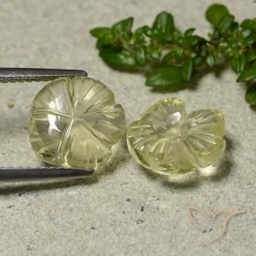 5.37克拉天然石英，花形切割，透明