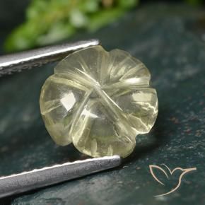 2.45克拉天然石英，花形切割，透明