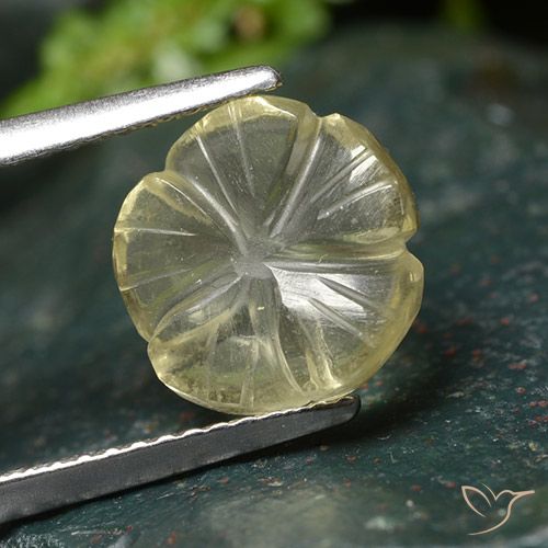 2.64ct 天然 淡奶油黄色 石英, 花形切割, 透明