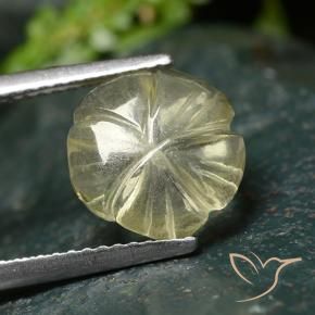 2.64克拉天然石英，花形切割，透明