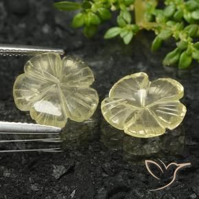 5.58克拉天然石英，花形切割，透明