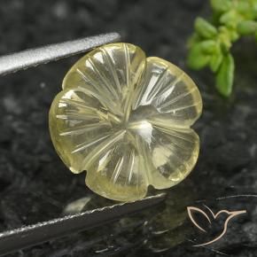 4.12克拉天然石英，花形切割，透明