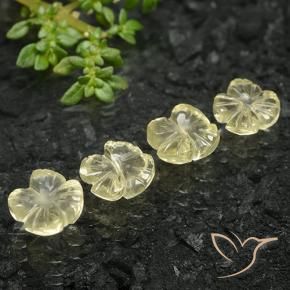 5.24克拉天然石英，花形切割，透明