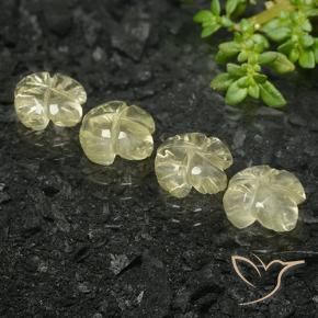 5.24克拉天然石英，花形切割，透明