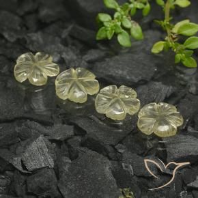 4.96克拉天然石英，花形切割，透明