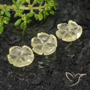 5.76克拉天然石英，花形切割，透明