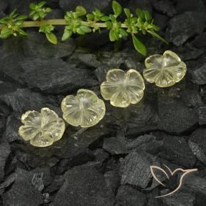 5.43克拉天然石英，花形切割，透明