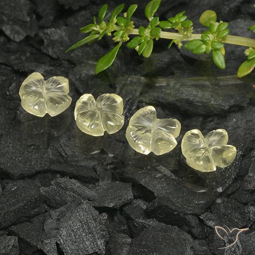 3.36ctw 天然 淡黄色 石英, 花形切割, 透明