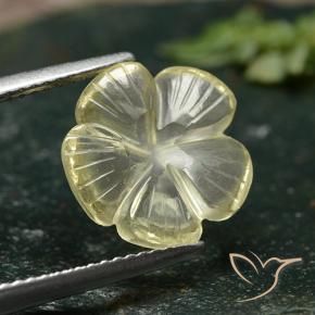 3.59克拉天然石英，花形切割，透明