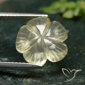 3.59克拉天然石英，花形切割，透明