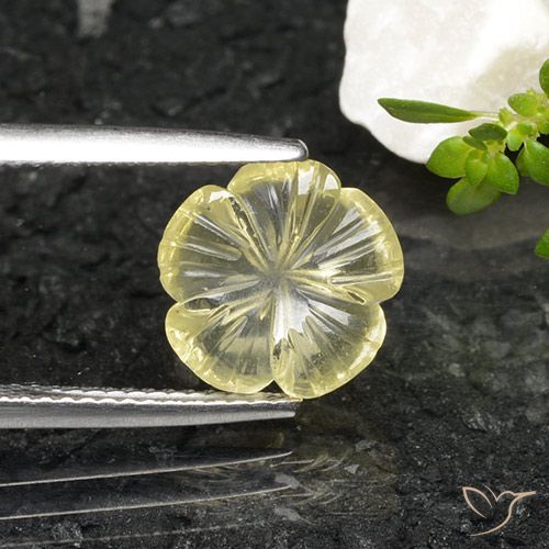 2.51ct 天然 淡黄色 石英, 花形切割, 透明