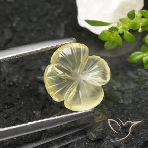 2.56克拉天然石英，花形切割，透明