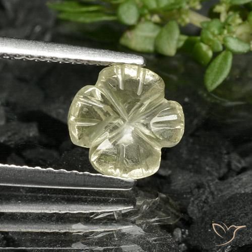 1.22ct 天然 淡黄色 石英, 花形切割, 透明