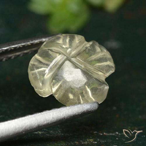 1.38克拉天然石英，花形切割，透明