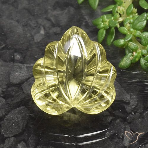 10.17ct 天然 淡黄色 石英, 花形切割, 透明