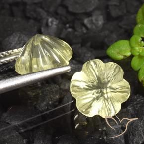 5.15克拉天然石英，花形切割，透明