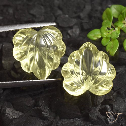 14.91ctw 天然 淡黄色 石英, 花形切割, 透明