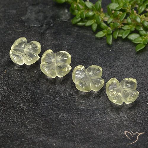 3.60ctw 天然 淡黄色 石英, 花形切割, 透明