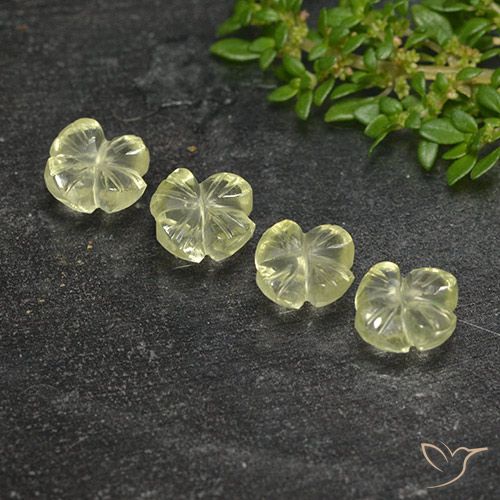 4.98ctw 天然 淡黄色 石英, 花形切割, 透明