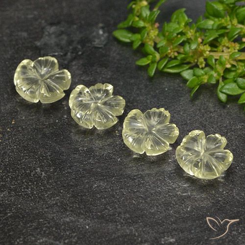 5.18ctw 天然 淡黄色 石英, 花形切割, 透明