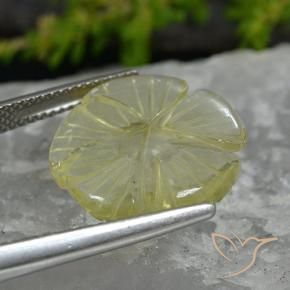 7.41克拉天然石英，花形切割，透明