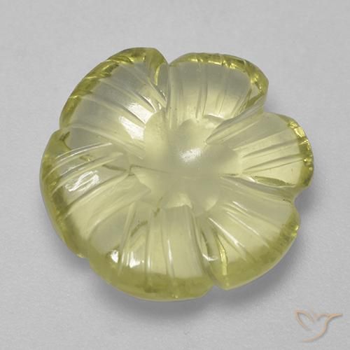 6.27ct 天然 中浅黄色 石英, 花形切割, 透明