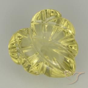 6.85克拉天然石英，花形切割，透明