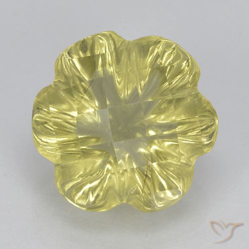 3.04ct 天然 淡黄色 石英, 花形切割, 透明