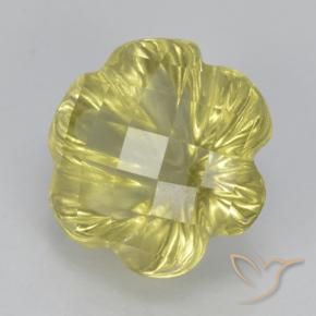 3.04克拉天然石英，花形切割，透明