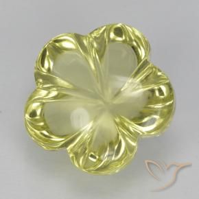 5.28克拉天然石英，花形切割，透明