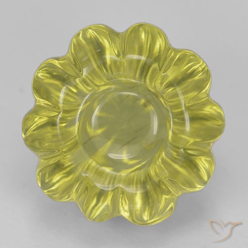 7.80ct 天然 菠萝黄 石英, 花形切割, 透明