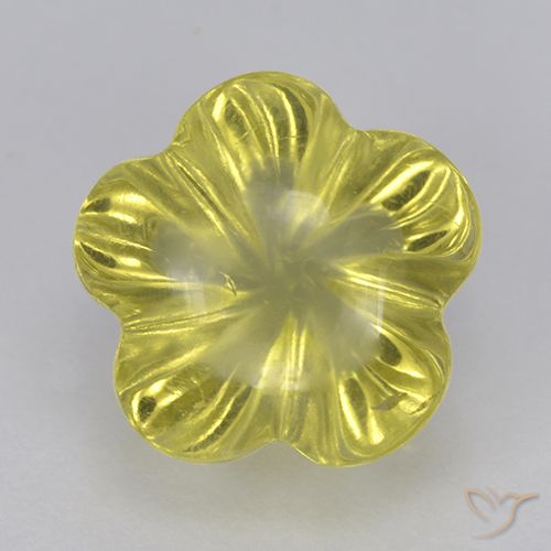 2.59ct 天然 菠萝黄 石英, 花形切割, 透明