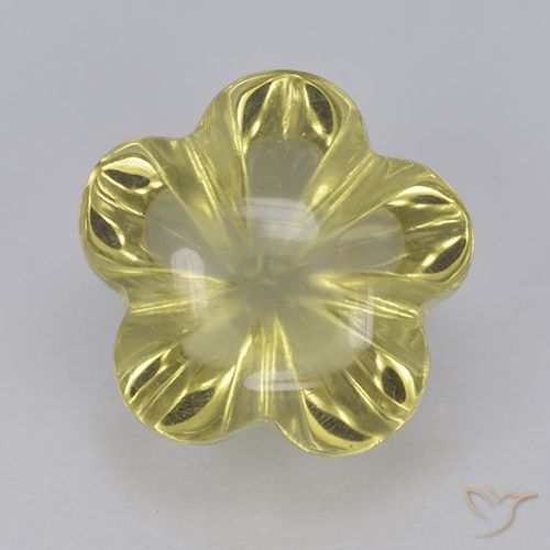 2.68ct 天然 拉古纳黄 石英, 花形切割, 透明