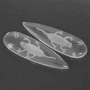 29.12克拉天然石英，梨形，透明