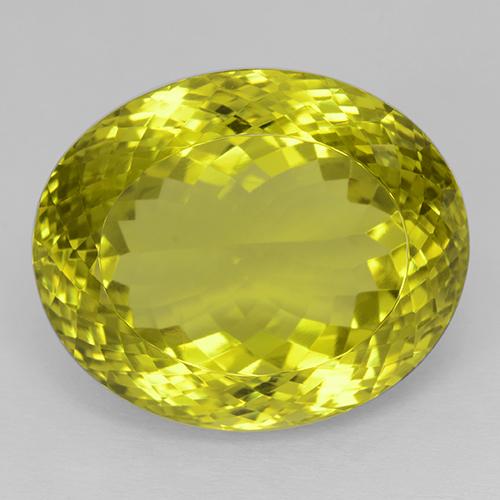54.44ct 天然 大黄蜂黄 石英, 椭圆形, IF