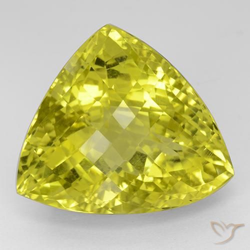55.15ct 天然 玉米黄 石英, 胖三角形, VVS