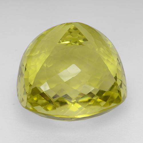 80.66克拉天然黄色石英，垫形剪裁，23.9×23.8毫米，IF