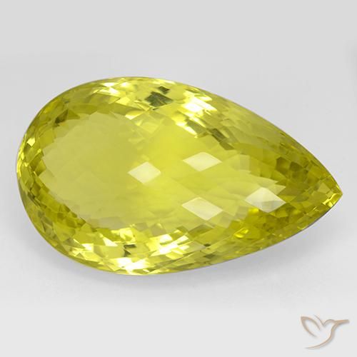 106.83ct 天然 玉米黄 石英, 梨形, IF